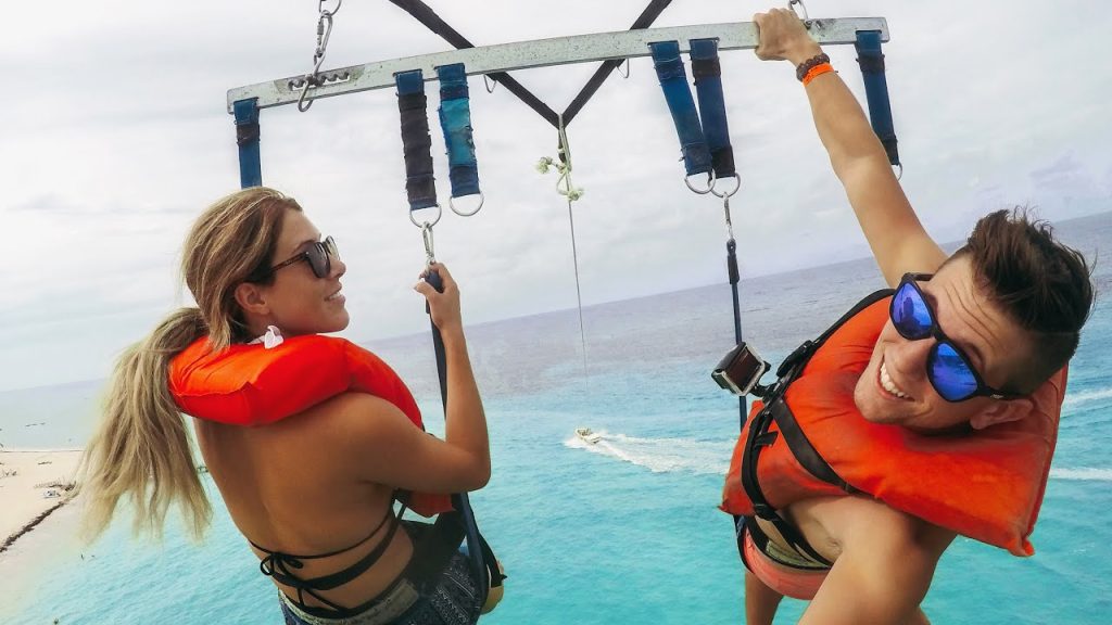 HANGING OUT IN THE CARIBBEAN (PARASAILING)